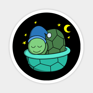 Cute Sleepy Turtle Magnet